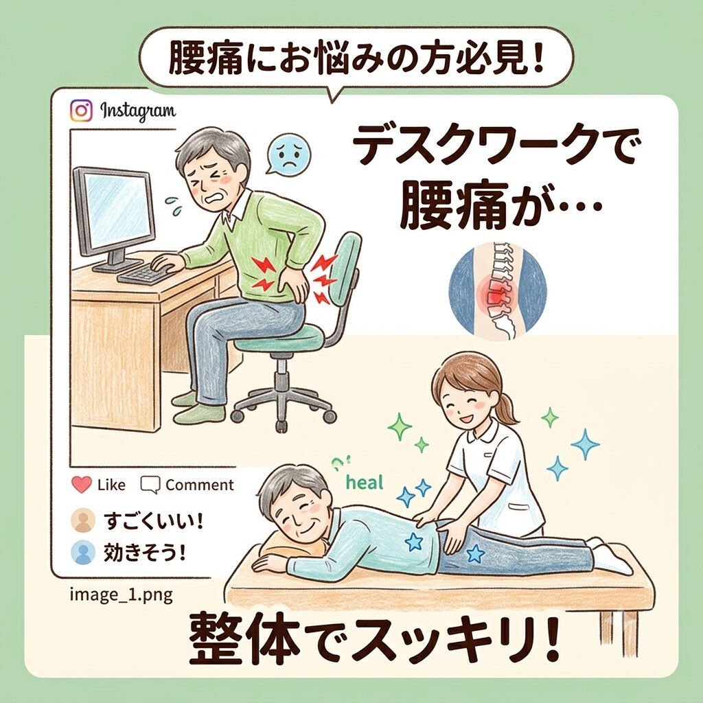 腰痛が気になる方必見！