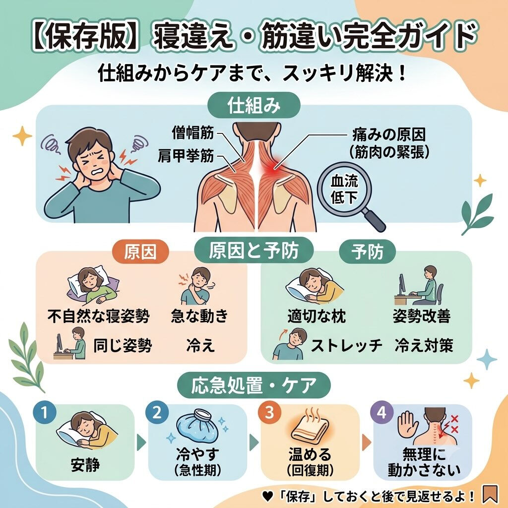 寝違えはなぜ起こる?  原因・予防・セルフケア