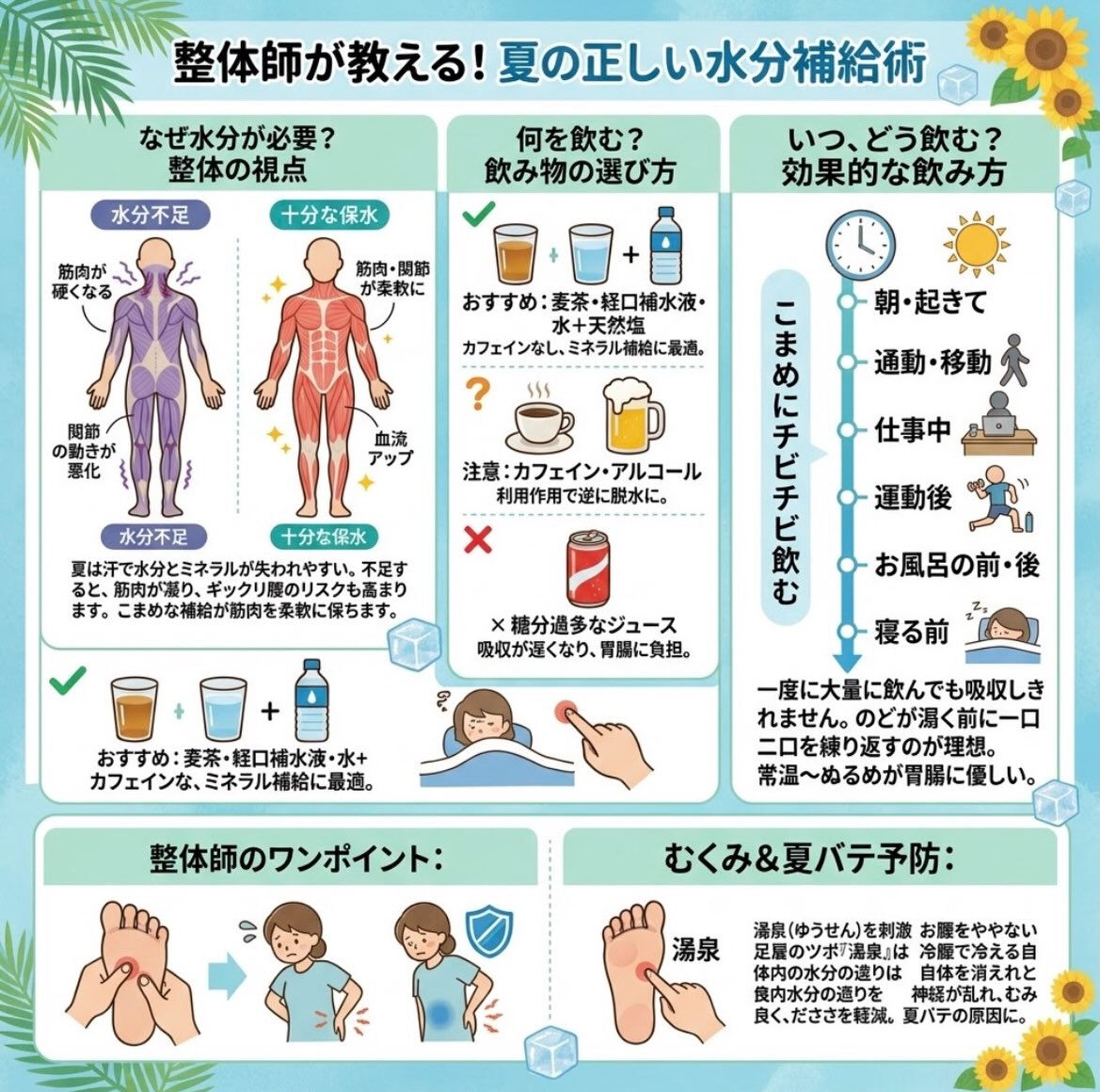 夏の水分補給☀️💧